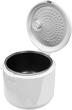 Panela de arroz EOS com tampa aberta